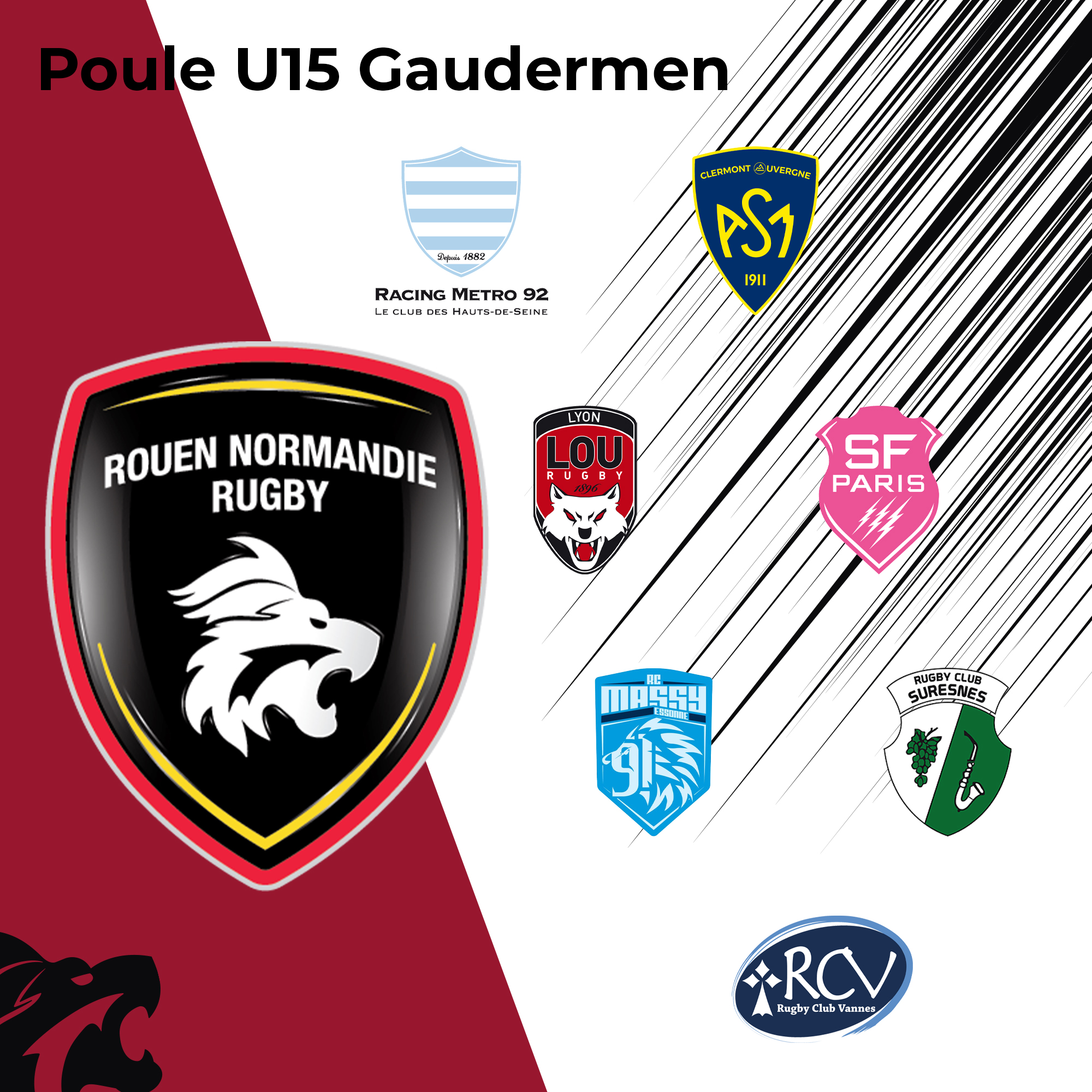 Poules des catégories U15-U16-U18
