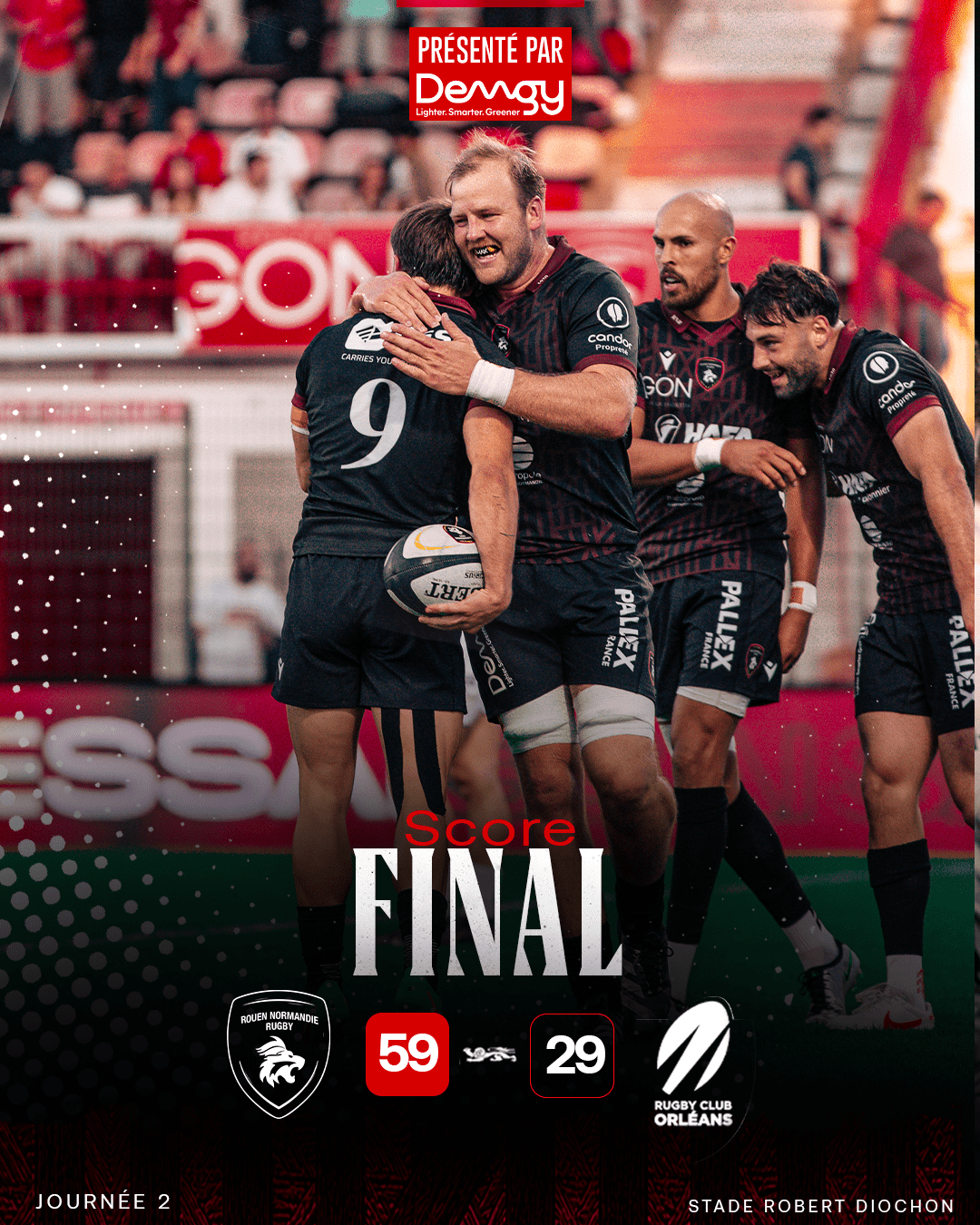 Les Lions frappent fort pour leur première à Diochon !